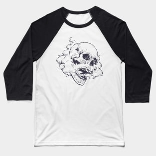 Vaping Skull Baseball T-Shirt